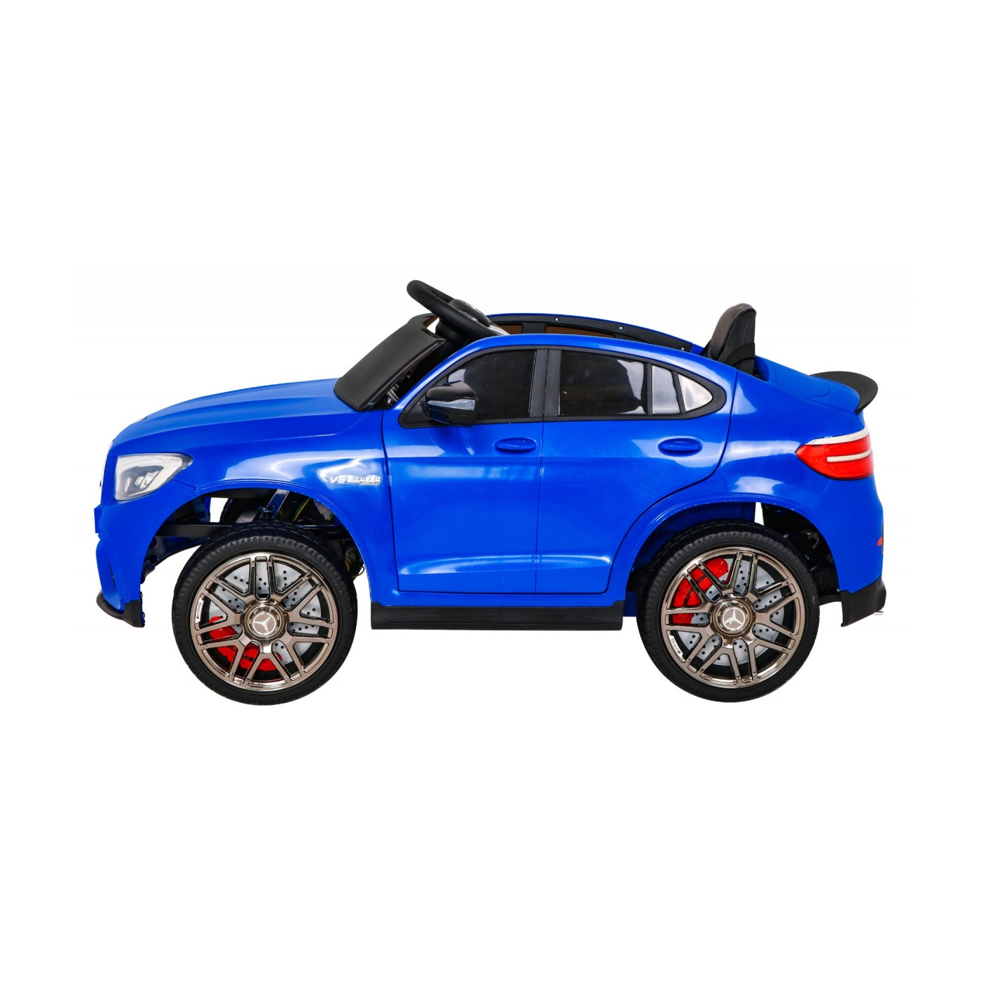Mercedes Benz GLC63S Dětské modré Dálkové Ovládání 4x4 MP3 LED EVA Pomalý Start
