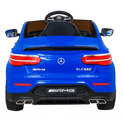 Mercedes Benz GLC63S Dětské modré Dálkové Ovládání 4x4 MP3 LED EVA Pomalý Start