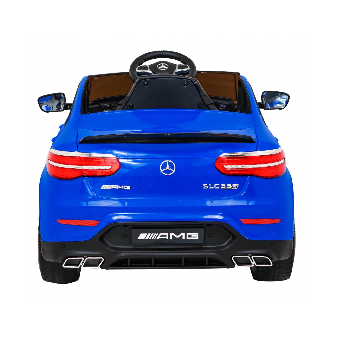 Mercedes Benz GLC63S Dětské modré Dálkové Ovládání 4x4 MP3 LED EVA Pomalý Start