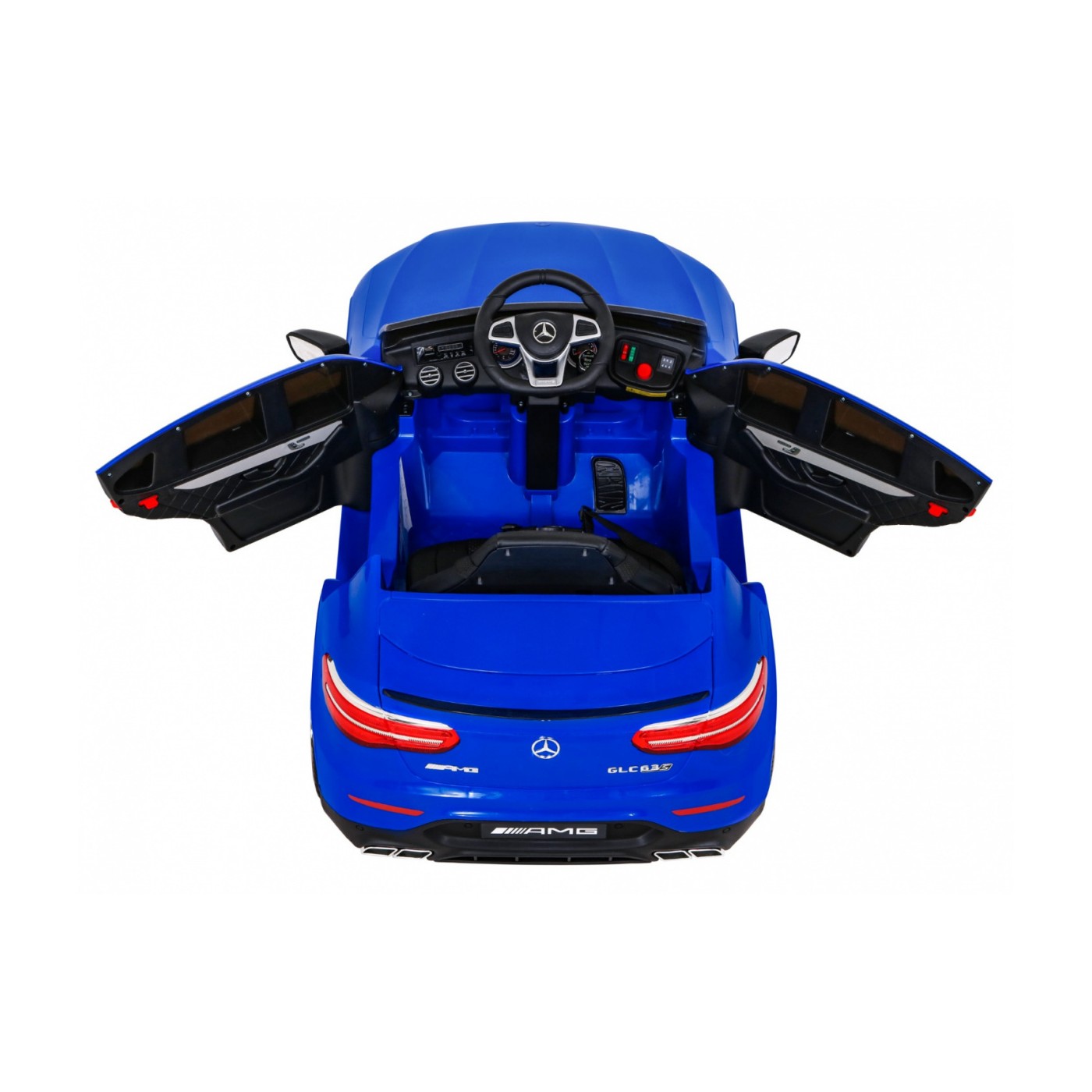 Mercedes Benz GLC63S Dětské modré Dálkové Ovládání 4x4 MP3 LED EVA Pomalý Start