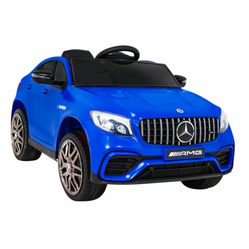 Mercedes Benz GLC63S Dětské modré Dálkové Ovládání 4x4 MP3 LED EVA Pomalý Start