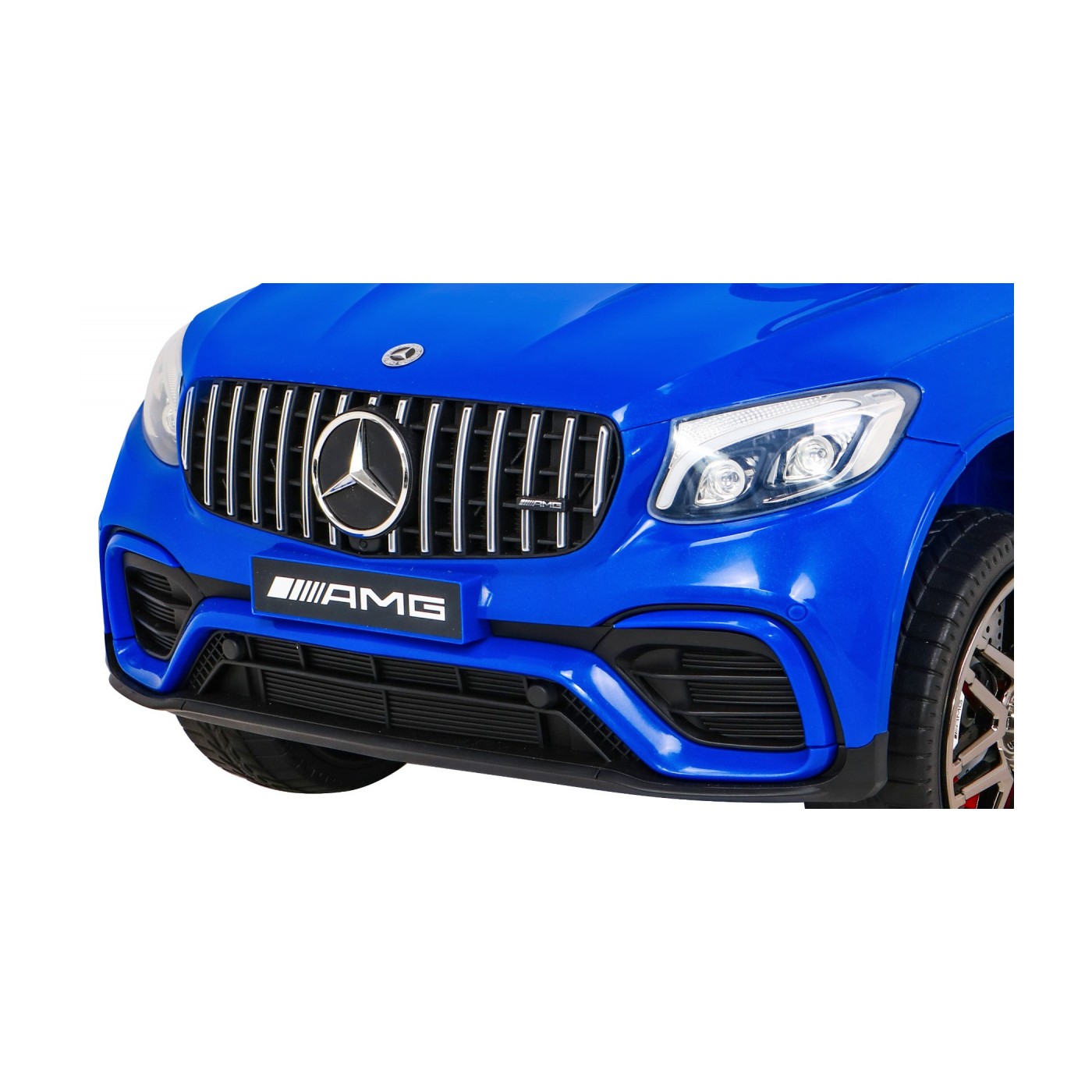 Mercedes Benz GLC63S Dětské modré Dálkové Ovládání 4x4 MP3 LED EVA Pomalý Start