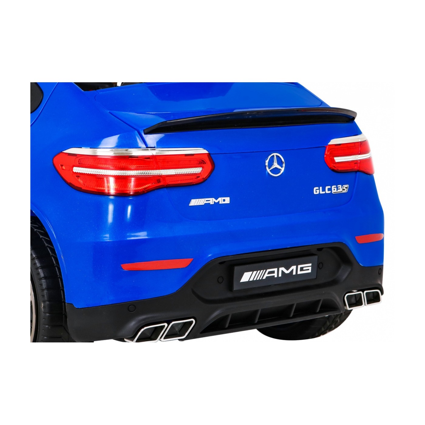 Mercedes Benz GLC63S Dětské modré Dálkové Ovládání 4x4 MP3 LED EVA Pomalý Start