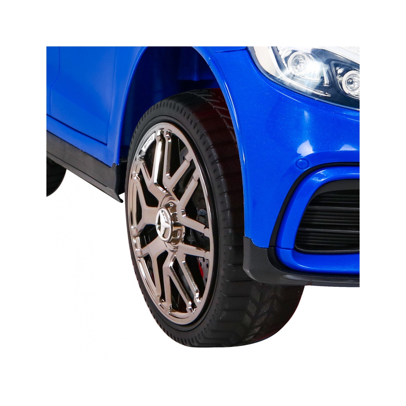 Mercedes Benz GLC63S Dětské modré Dálkové Ovládání 4x4 MP3 LED EVA Pomalý Start