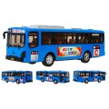 Interaktivní školní autobus pro děti 3+ modrý + otevírání dveří + Zvuky Světla
