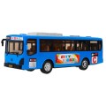Interaktivní školní autobus pro děti 3+ modrý + otevírání dveří + Zvuky Světla
