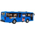 Interaktivní školní autobus pro děti 3+ modrý + otevírání dveří + Zvuky Světla