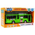 Interaktivní školní autobus pro děti 3+ zelený + otevírání dveří + Zvuky Světla