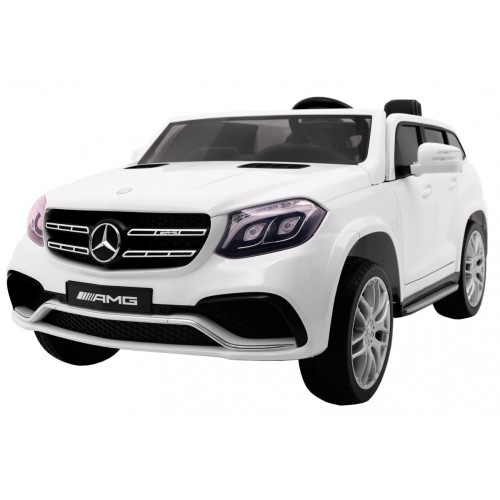 Dětská autobaterie Mercedes AMG GLS63 bílá + lakovaná + 4x4 + přívod vzduchu