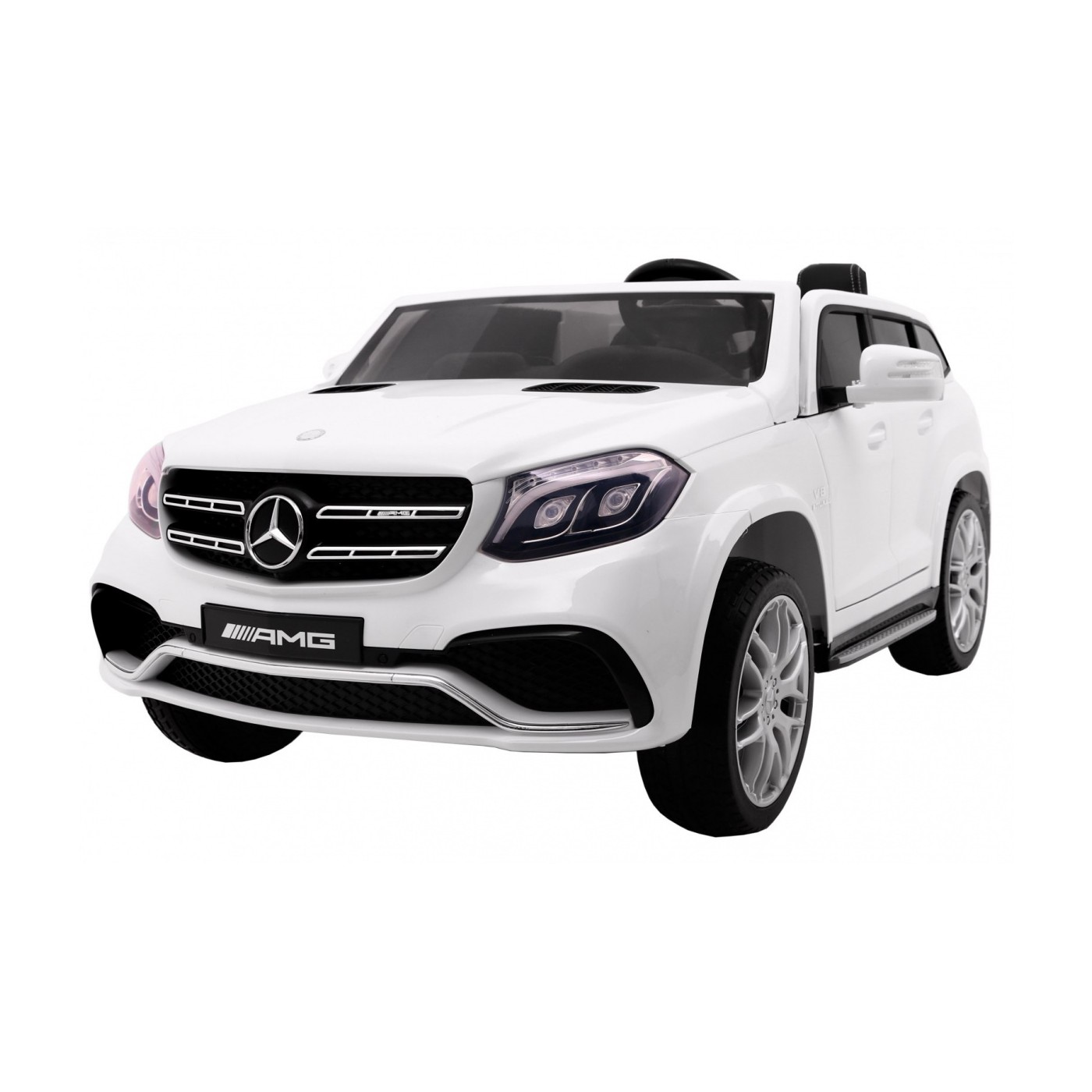 Dětská autobaterie Mercedes AMG GLS63 bílá + lakovaná + 4x4 + přívod vzduchu