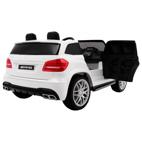 Dětská autobaterie Mercedes AMG GLS63 bílá + lakovaná + 4x4 + přívod vzduchu