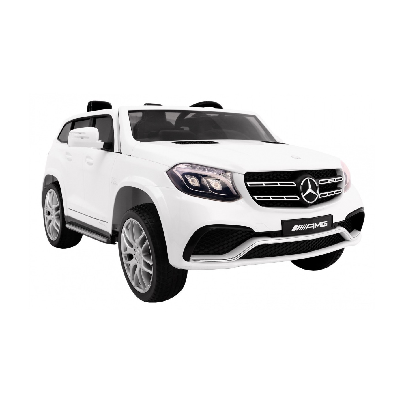 Dětská autobaterie Mercedes AMG GLS63 bílá + lakovaná + 4x4 + přívod vzduchu