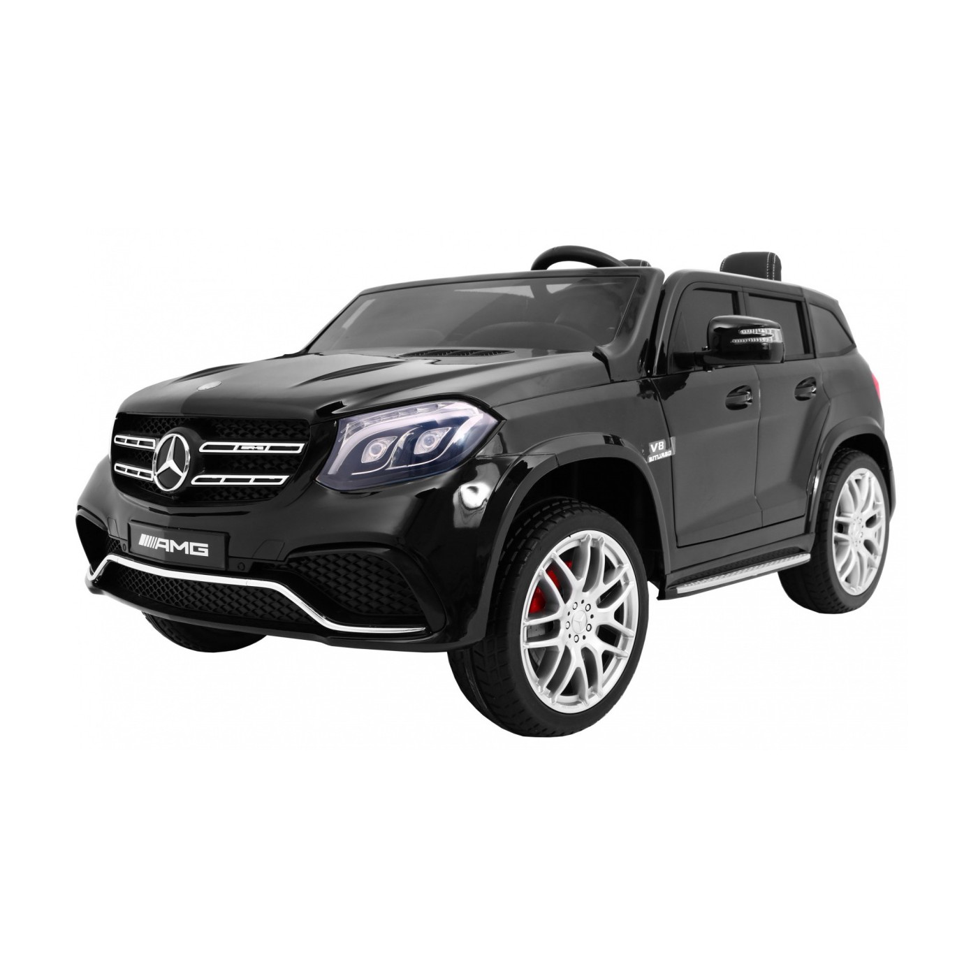 Mercedes AMG GLS63 Dětská baterie do auta černá + lakovaná + 4x4 + přívod vzduchu