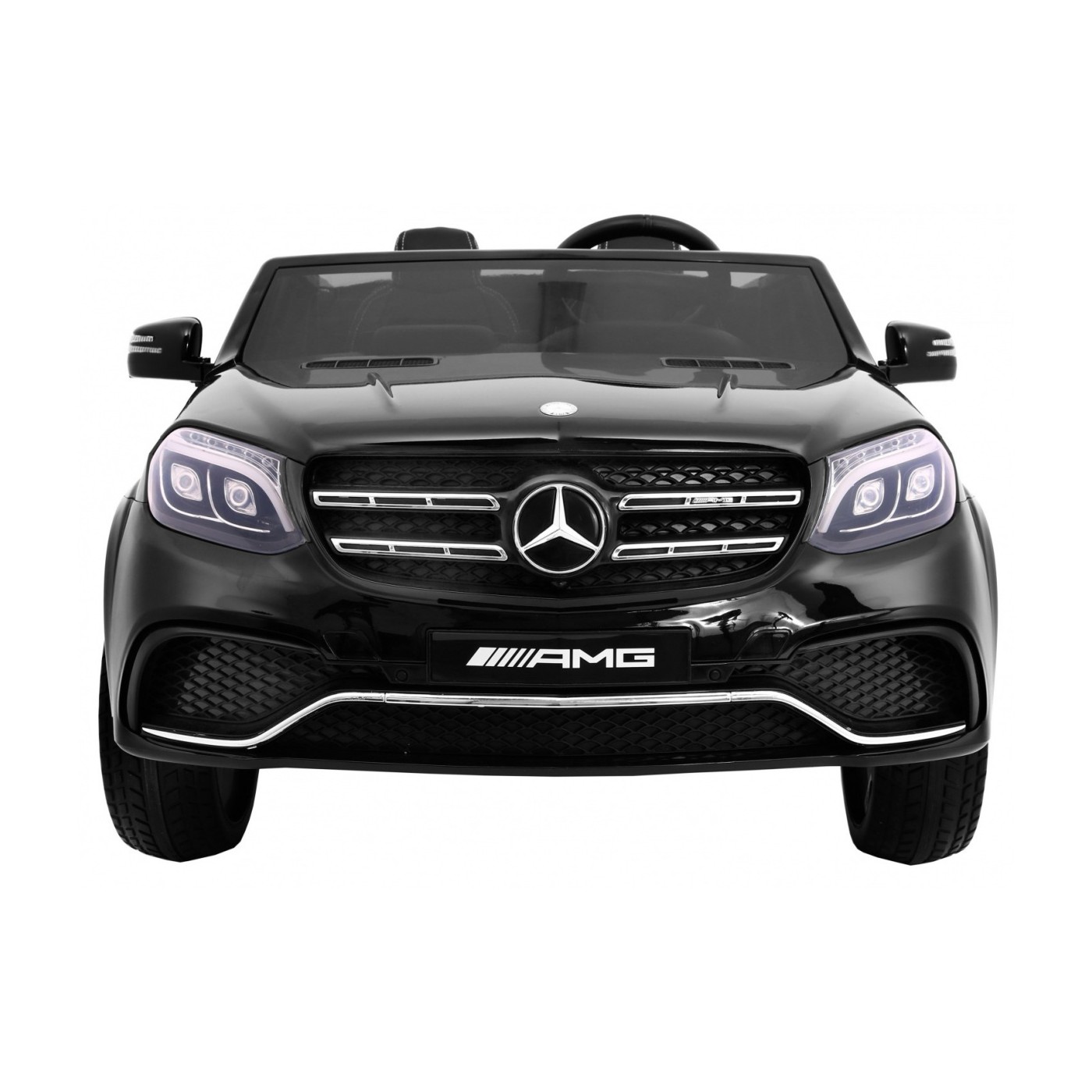 Mercedes AMG GLS63 Dětská baterie do auta černá + lakovaná + 4x4 + přívod vzduchu