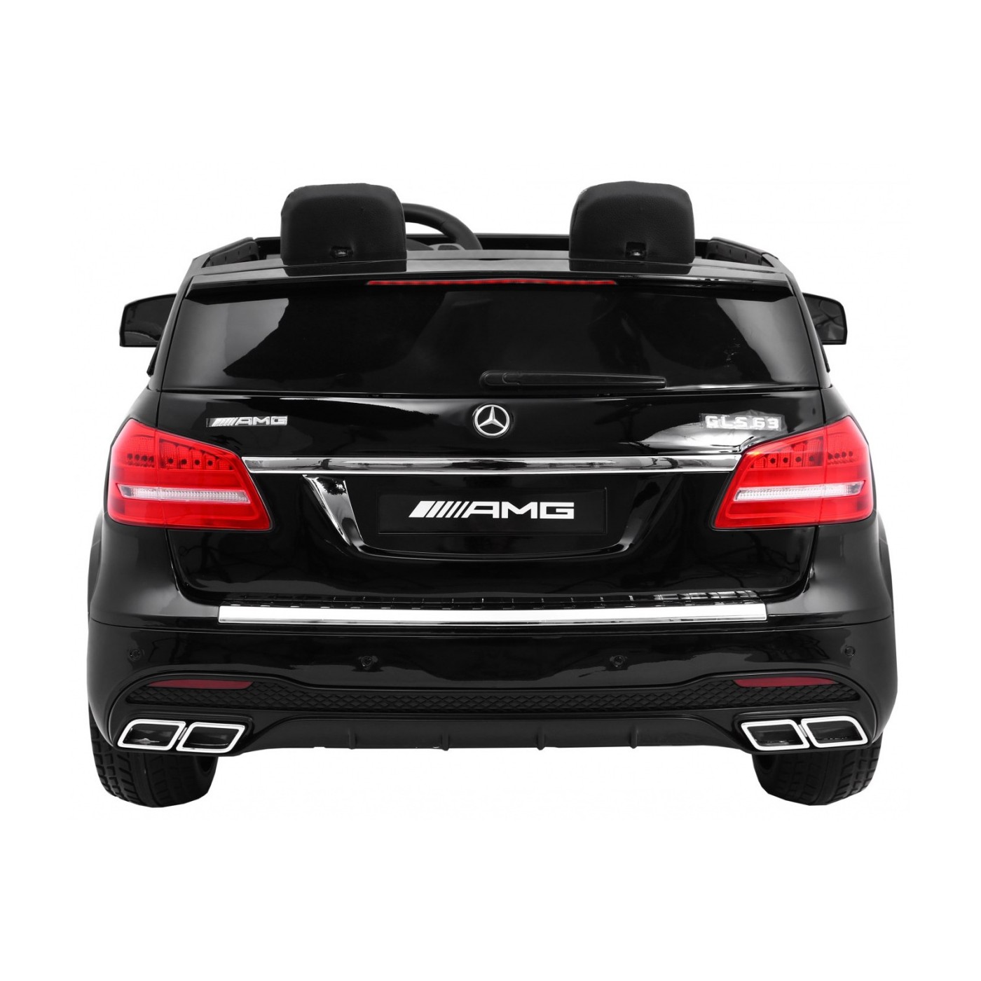 Mercedes AMG GLS63 Dětská baterie do auta černá + lakovaná + 4x4 + přívod vzduchu