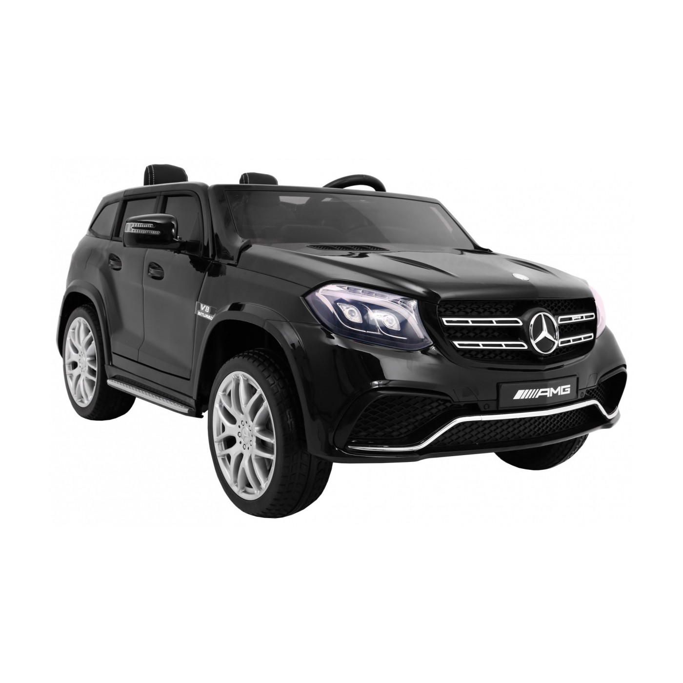 Mercedes AMG GLS63 Dětská baterie do auta černá + lakovaná + 4x4 + přívod vzduchu