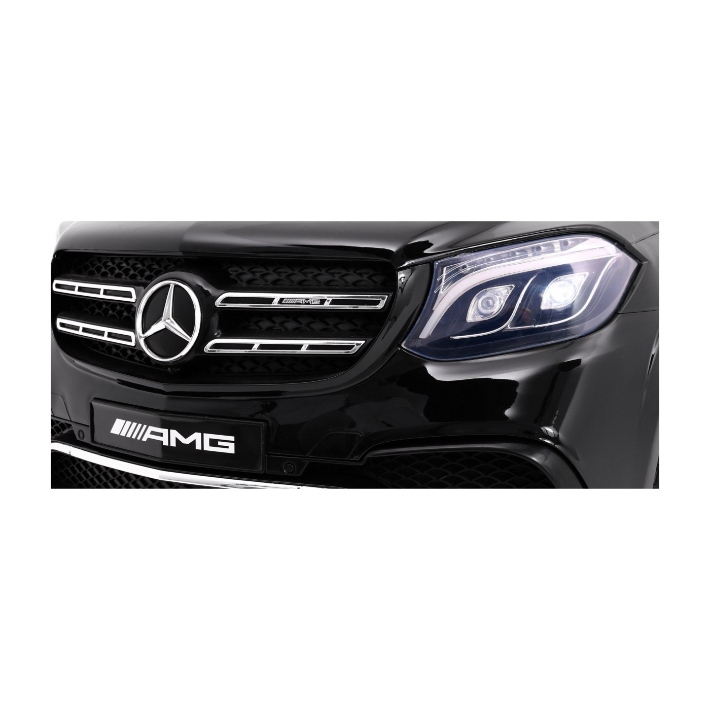 Mercedes AMG GLS63 Dětská baterie do auta černá + lakovaná + 4x4 + přívod vzduchu