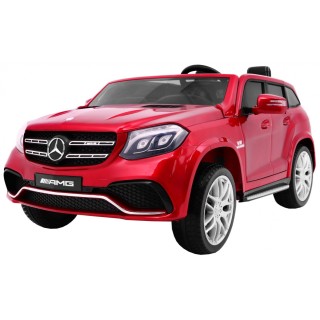 Mercedes AMG GLS63 Dětská baterie auto červená + lakovaná + 4x4 + přívod vzduchu