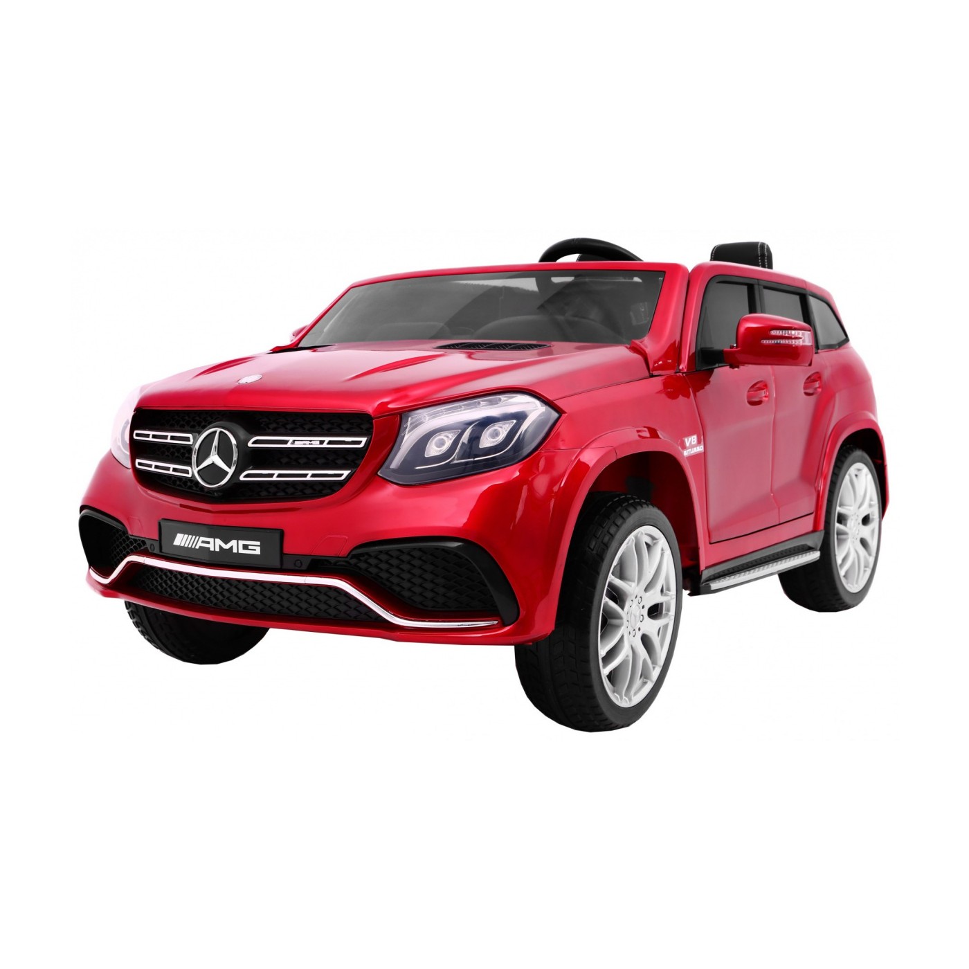 Mercedes AMG GLS63 Dětská baterie auto červená + lakovaná + 4x4 + přívod vzduchu