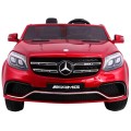 Mercedes AMG GLS63 Dětská baterie auto červená + lakovaná + 4x4 + přívod vzduchu