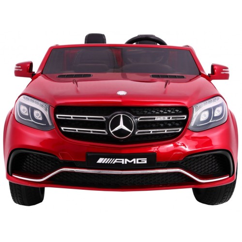 Mercedes AMG GLS63 Dětská baterie auto červená + lakovaná + 4x4 + přívod vzduchu