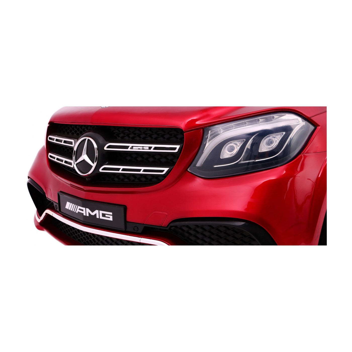 Mercedes AMG GLS63 Dětská baterie auto červená + lakovaná + 4x4 + přívod vzduchu