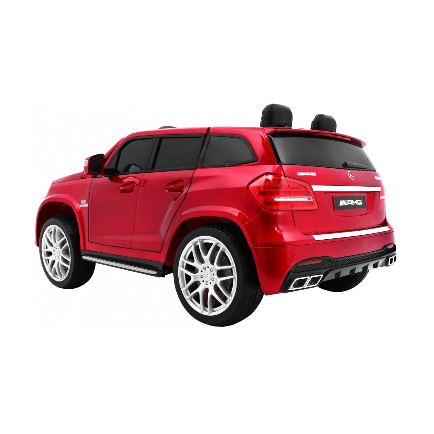 Mercedes AMG GLS63 Dětská baterie auto červená + lakovaná + 4x4 + přívod vzduchu