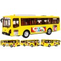 Interaktivní školní autobus pro děti 3+ žlutý + otevírání dveří + Zvuky Světla