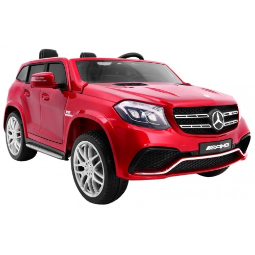 Mercedes AMG GLS63 Dětská baterie auto červená + lakovaná + 4x4 + přívod vzduchu