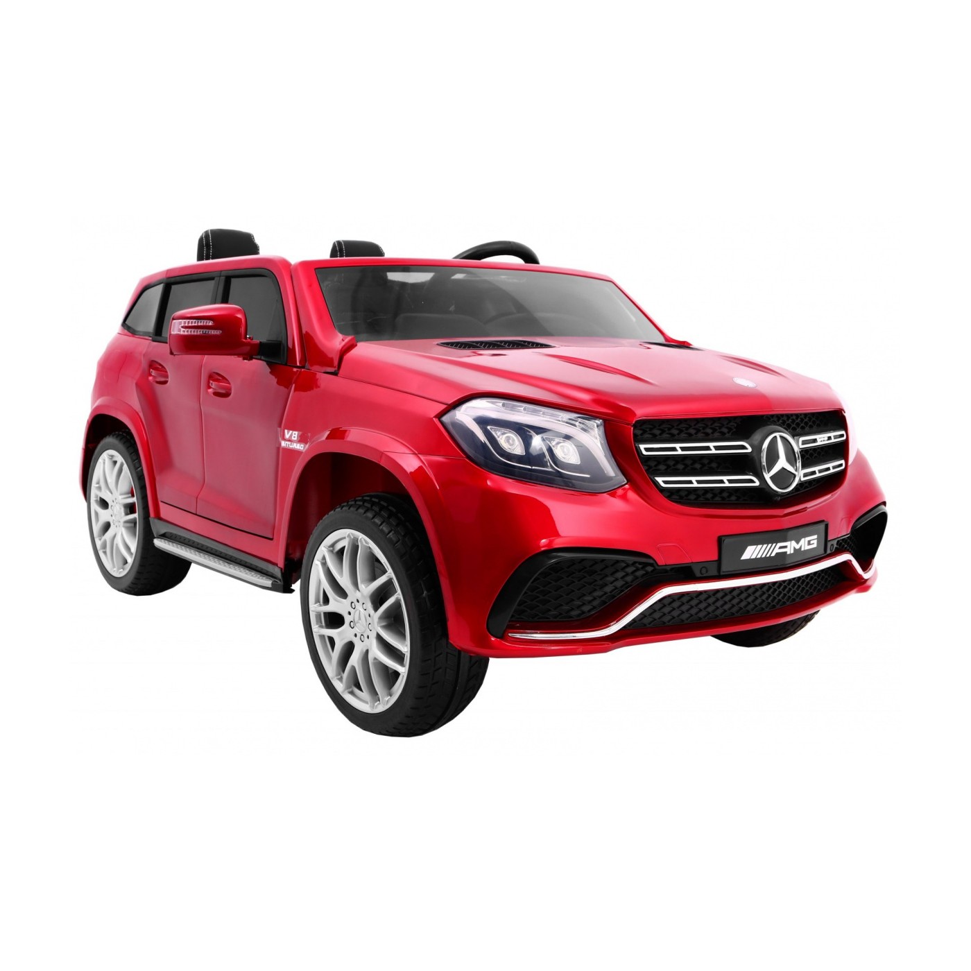 Mercedes AMG GLS63 Dětská baterie auto červená + lakovaná + 4x4 + přívod vzduchu