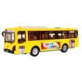 Interaktivní školní autobus pro děti 3+ žlutý + otevírání dveří + Zvuky Světla