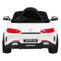 Mercedes Benz GT na baterii pro děti bílá + dálkové ovládání + pomalý start + MP3 LED