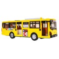 Interaktivní školní autobus pro děti 3+ žlutý + otevírání dveří + Zvuky Světla