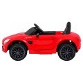 Dětská baterie Mercedes Benz GT červená + dálkové ovládání + pomalý start + MP3 LED