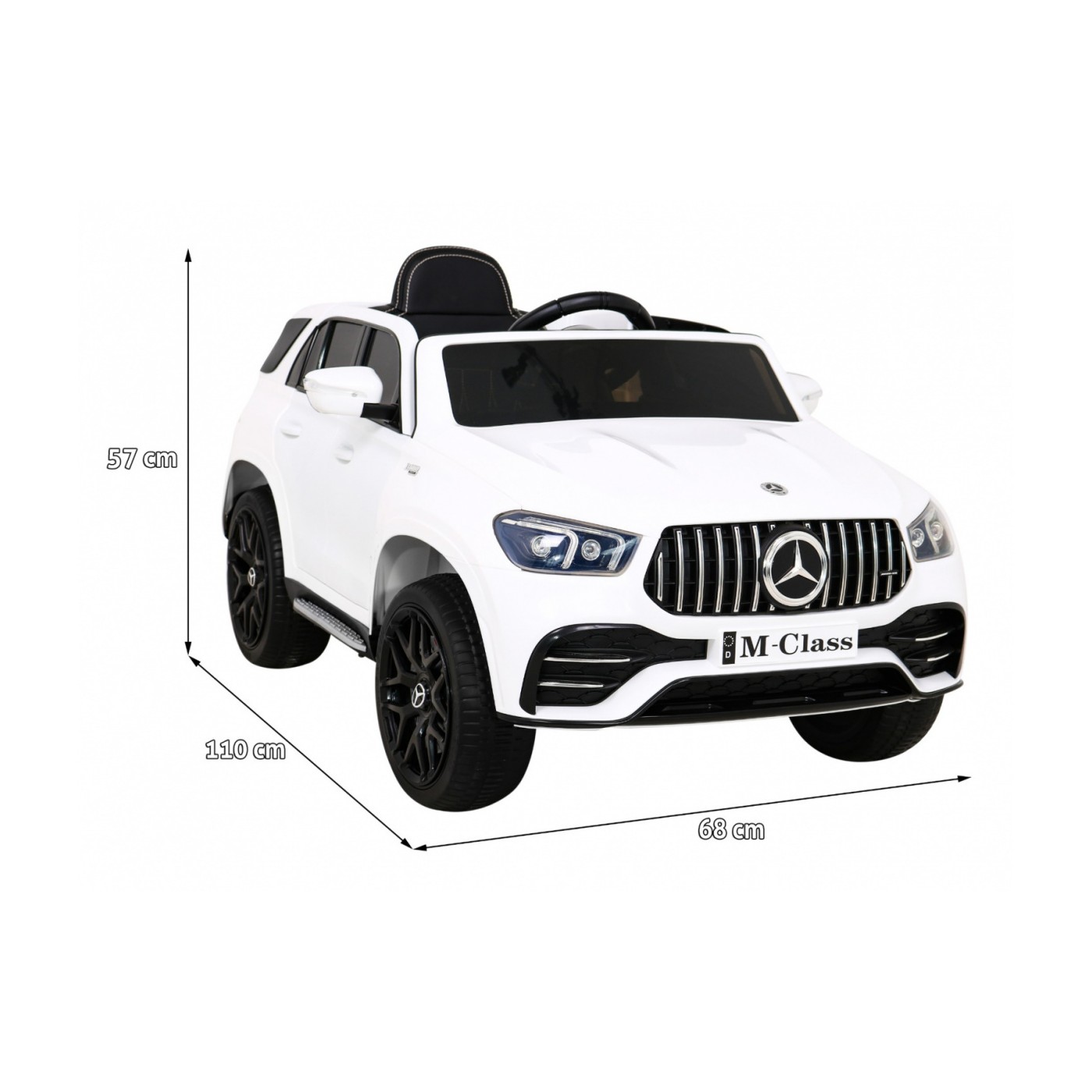 Vozidlo Mercedes BENZ třídy M bílé