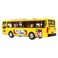 Interaktivní školní autobus pro děti 3+ žlutý + otevírání dveří + Zvuky Světla