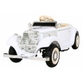 Mercedes Benz Retro 540A Dětská bílá + Rodičovský režim + Dálkové ovládání + Audio panel + LED