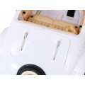 Mercedes Benz Retro 540A Dětská bílá + Rodičovský režim + Dálkové ovládání + Audio panel + LED