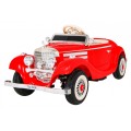Mercedes Benz Retro 540A Dětská červená + Rodičovský režim + Dálkové ovládání + Audio panel + LED