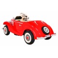 Mercedes Benz Retro 540A Dětská červená + Rodičovský režim + Dálkové ovládání + Audio panel + LED
