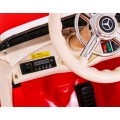 Mercedes Benz Retro 540A Dětská červená + Rodičovský režim + Dálkové ovládání + Audio panel + LED