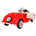 Mercedes Benz Retro 540A Dětská červená + Rodičovský režim + Dálkové ovládání + Audio panel + LED