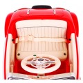 Mercedes Benz Retro 540A Dětská červená + Rodičovský režim + Dálkové ovládání + Audio panel + LED