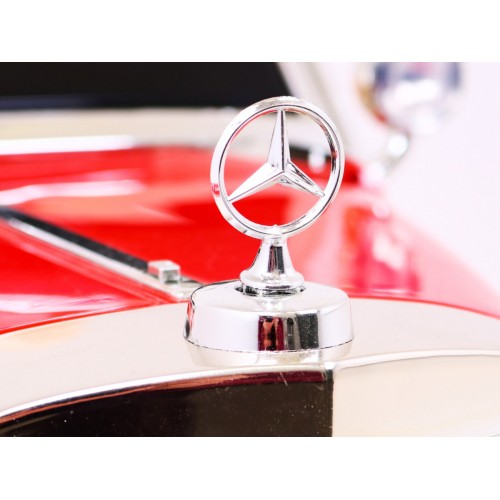 Mercedes Benz Retro 540A Dětská červená + Rodičovský režim + Dálkové ovládání + Audio panel + LED