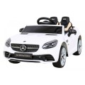 Mercedes Benz SLC300 Dětská baterie do auta Bílá MP3 zvuková světla Dálkové ovládání Pomalý start