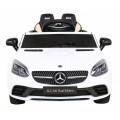 Mercedes Benz SLC300 Dětská baterie do auta Bílá MP3 zvuková světla Dálkové ovládání Pomalý start