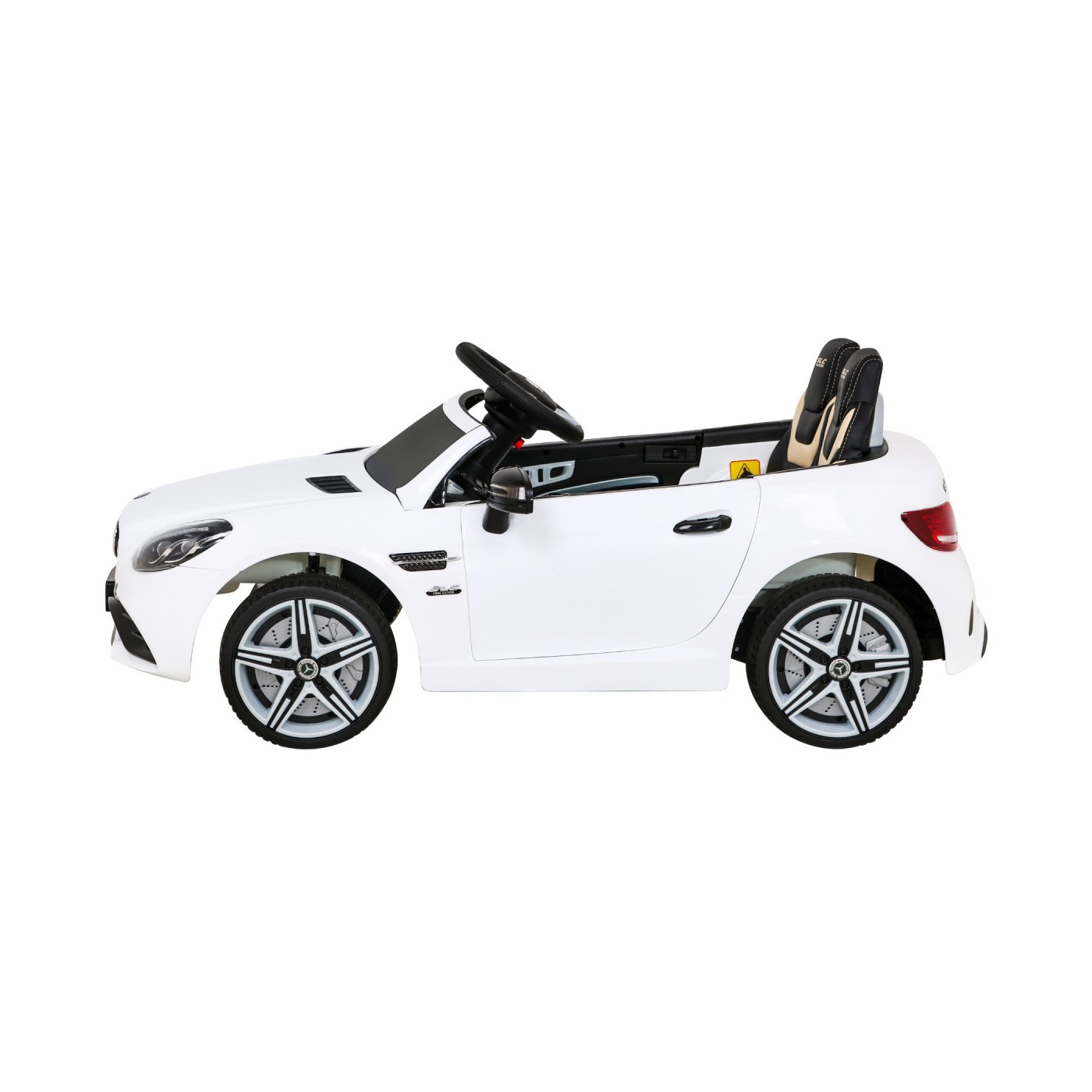Mercedes Benz SLC300 Dětská baterie do auta Bílá MP3 zvuková světla Dálkové ovládání Pomalý start