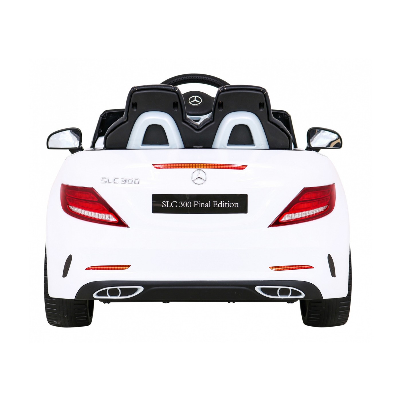 Mercedes Benz SLC300 Dětská baterie do auta Bílá MP3 zvuková světla Dálkové ovládání Pomalý start