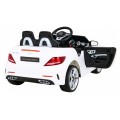 Mercedes Benz SLC300 Dětská baterie do auta Bílá MP3 zvuková světla Dálkové ovládání Pomalý start