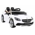 Mercedes Benz SLC300 Dětská baterie do auta Bílá MP3 zvuková světla Dálkové ovládání Pomalý start